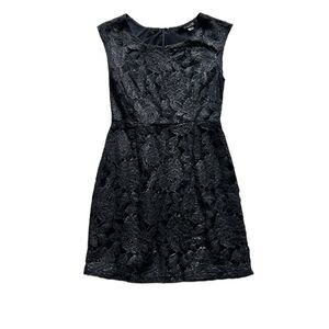 Forever 21 Sparkly Black and Silver Dress size medium